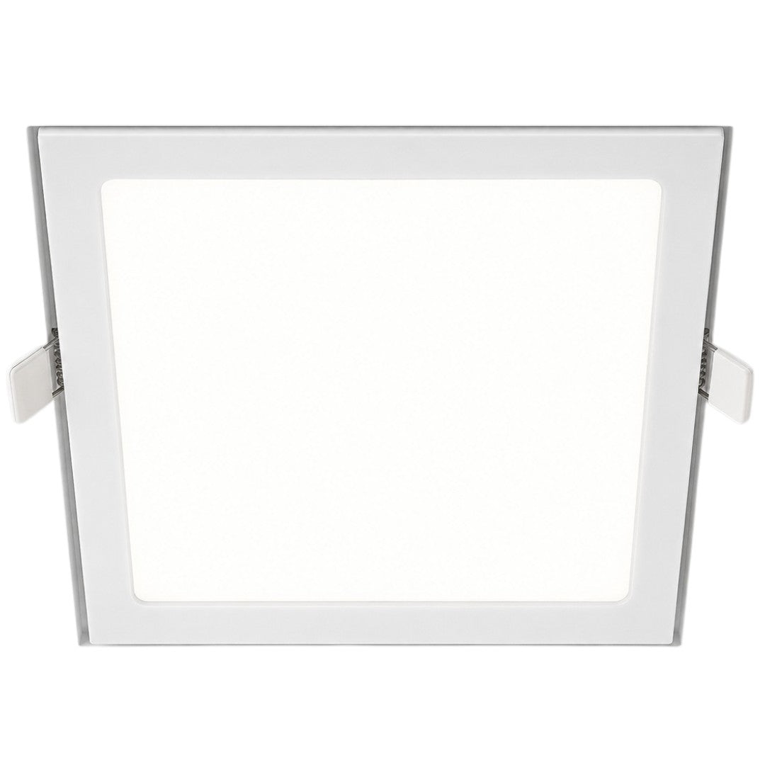 Plafón 18w Luz Fría 21cm Cuadrado Empotrar Led Panel Spot Aplique Foco