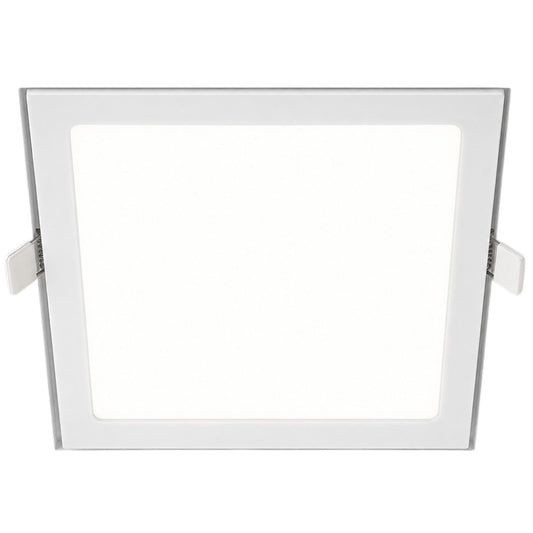 Plafón 18w Luz Fría 21cm Cuadrado Empotrar Led Panel Spot Aplique Foco