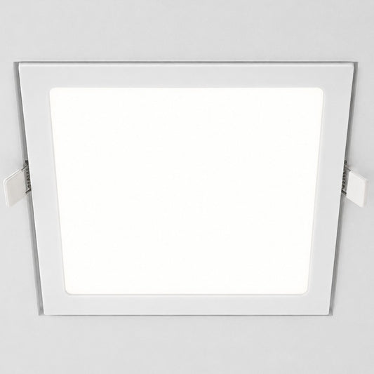 Plafón 18w Luz Fría 21cm Cuadrado Empotrar Led Panel Spot Aplique Foco