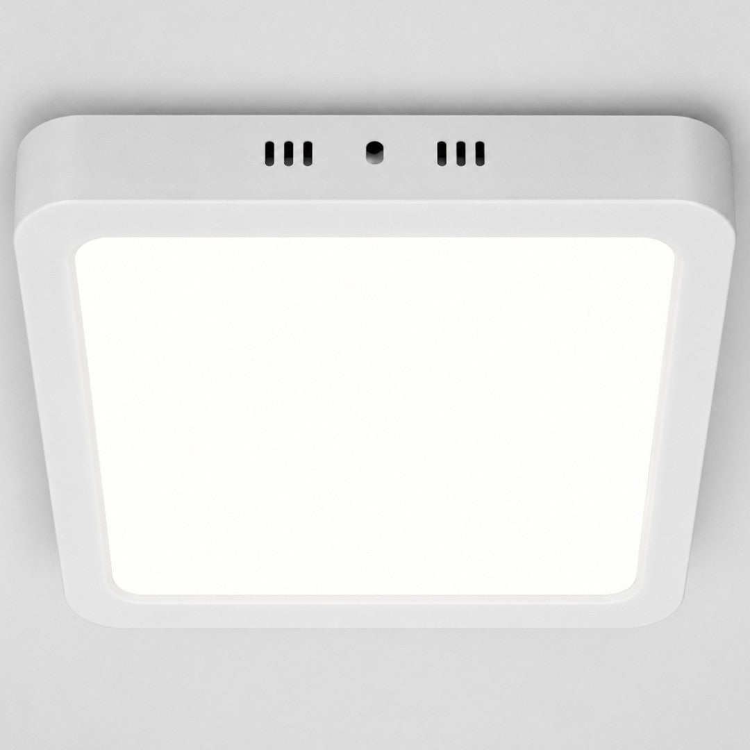 Plafón 18w Luz Fría 21cm Cuadrado Aluminio Led Panel Spot Aplique Foco