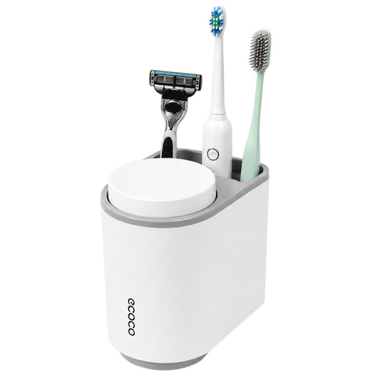 Porta Cepillos De Dientes Baño Con 2 Vasos Magnéticos Moderno Ecoco