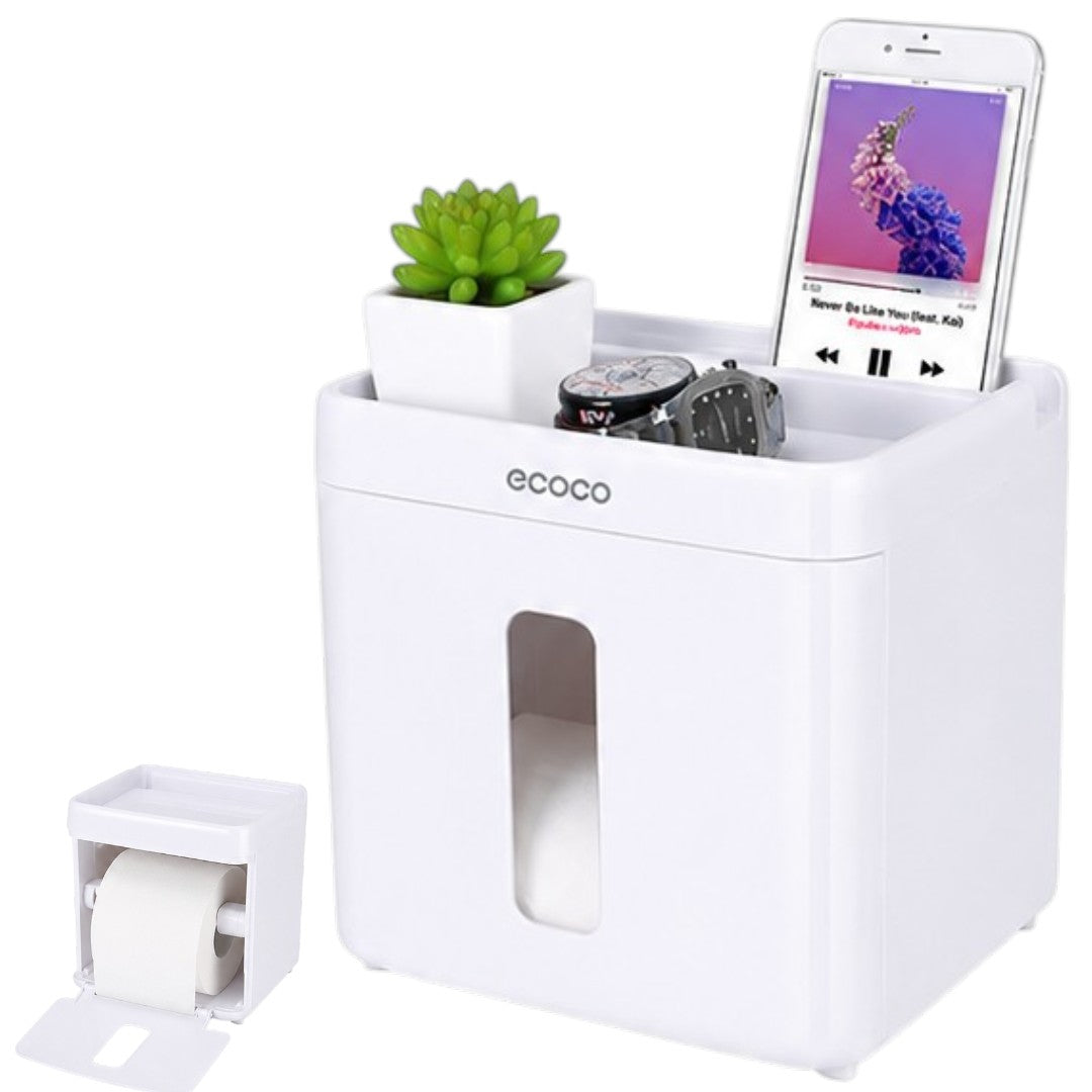 Porta Papel Higiénico Ecoco Organizador Dispensador Baño
