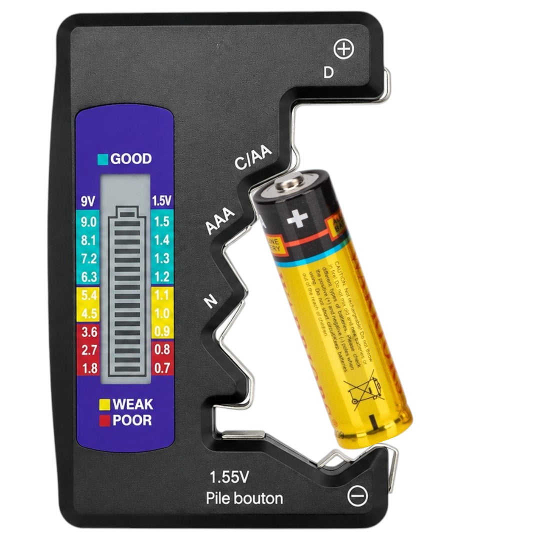 Probador Pilas Universal Aa Aaa 1.5v 9v Tester Medidor