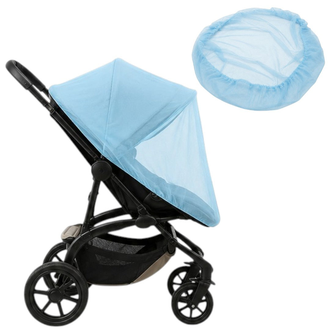 Red Anti Mosquitos Para Coche Bebé Cubre Cochecito Celeste