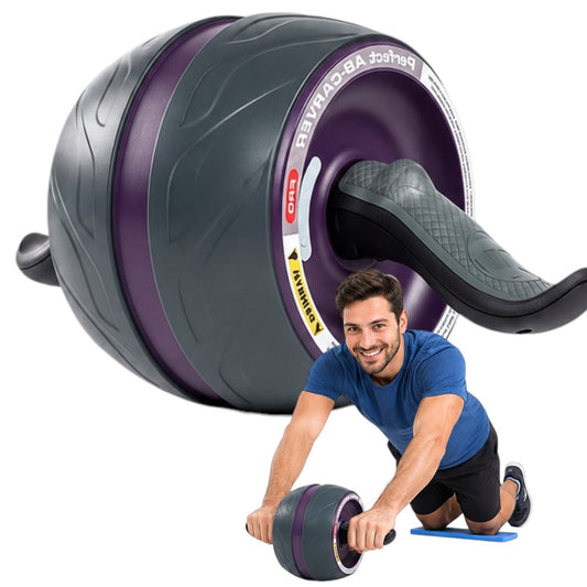 Rodillo Abdominal Profesional Carver Pro Con Rebote Asistido Violeta