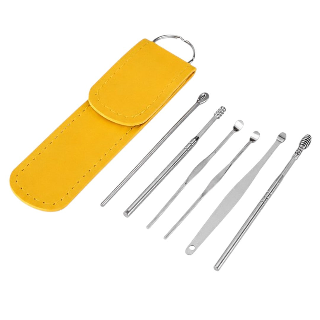 Set Higiene Personal Para Oídos Con Estuche 6 Herramientas
