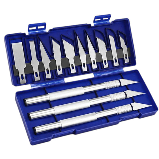 Set Trinchetas Cutter De Precisión 13 Piezas Multiuso Metal