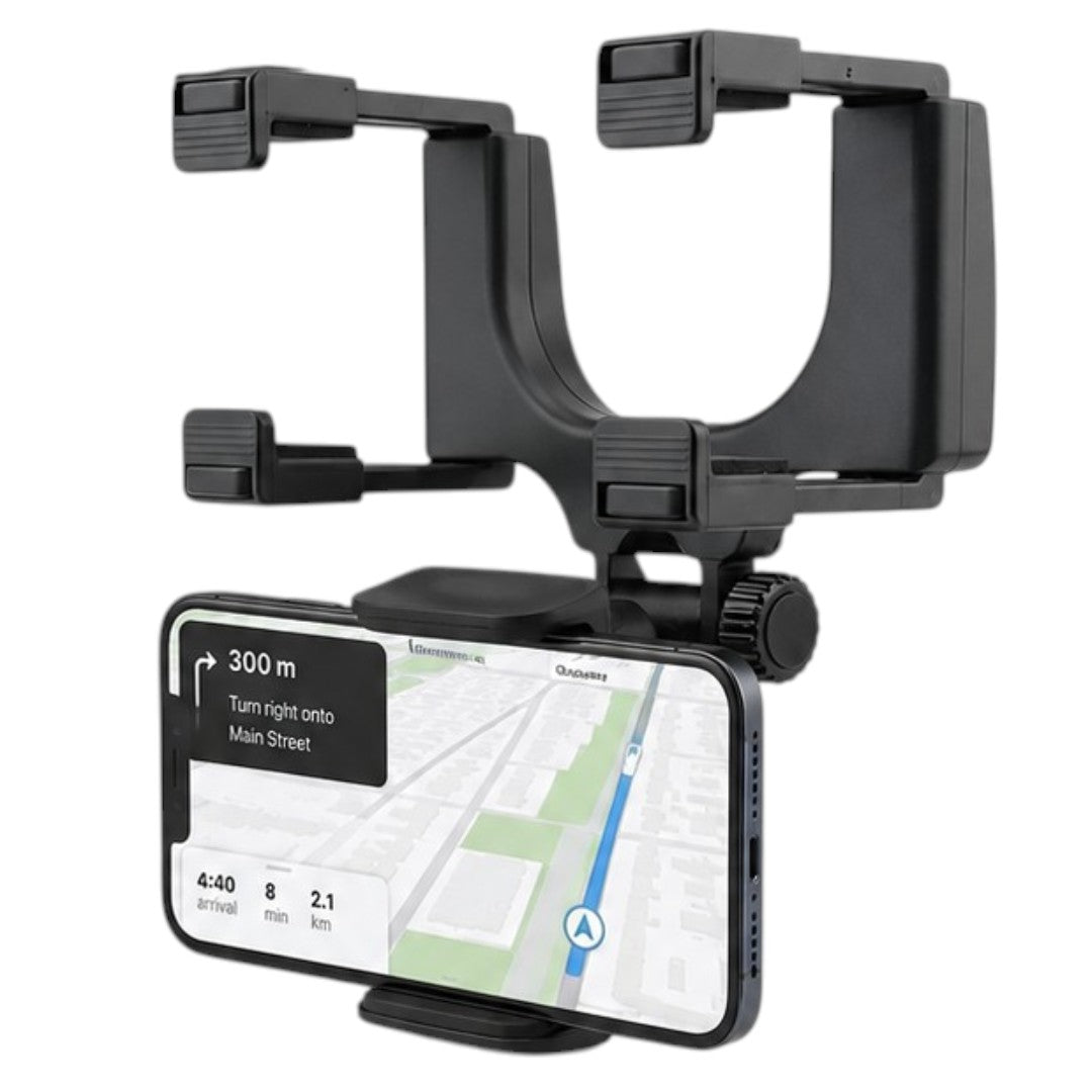 Soporte Porta Celular Para Espejo Retrovisor De Auto Ajustable