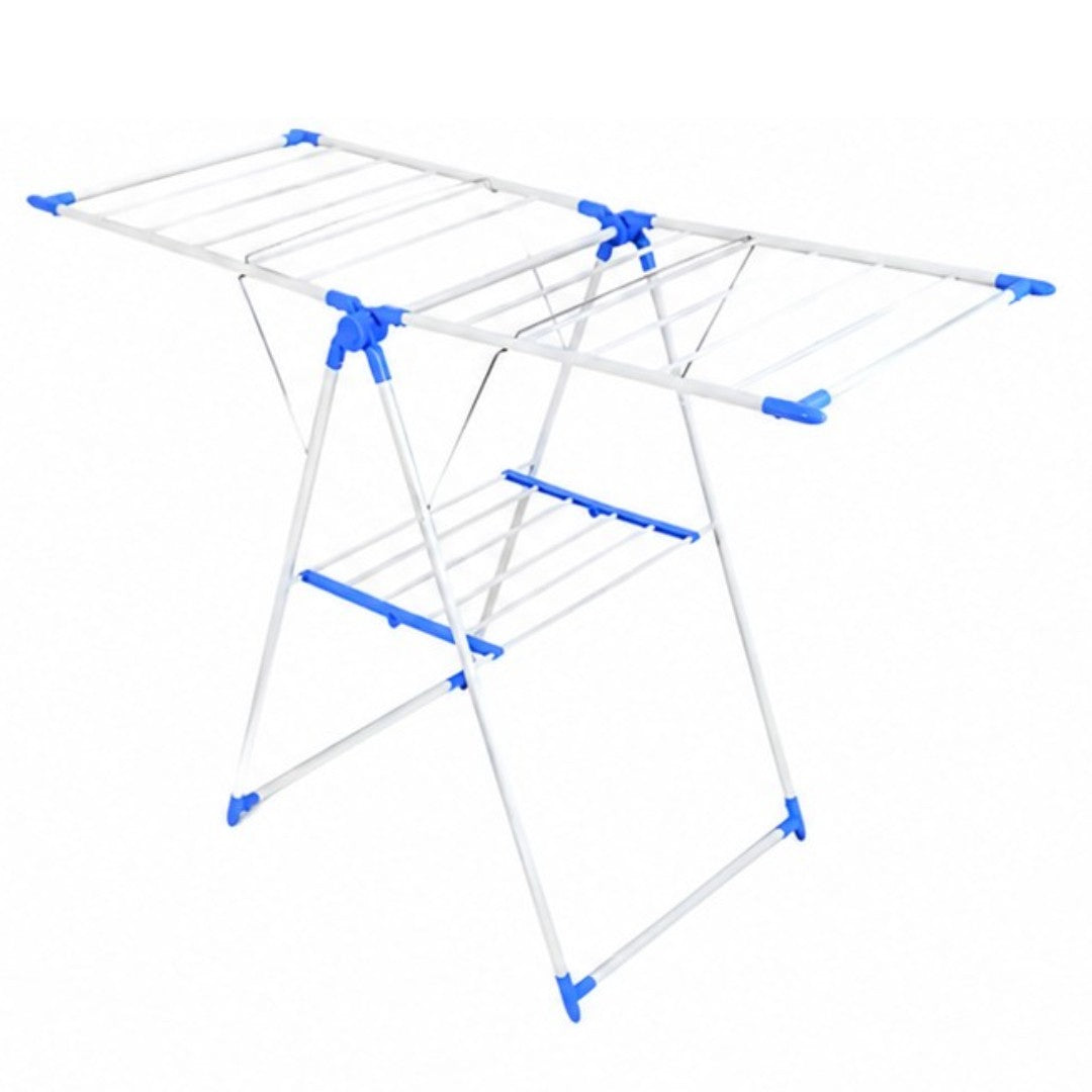Tendedero De Ropa De Pie Plegable Metal 1.5m Desplegado