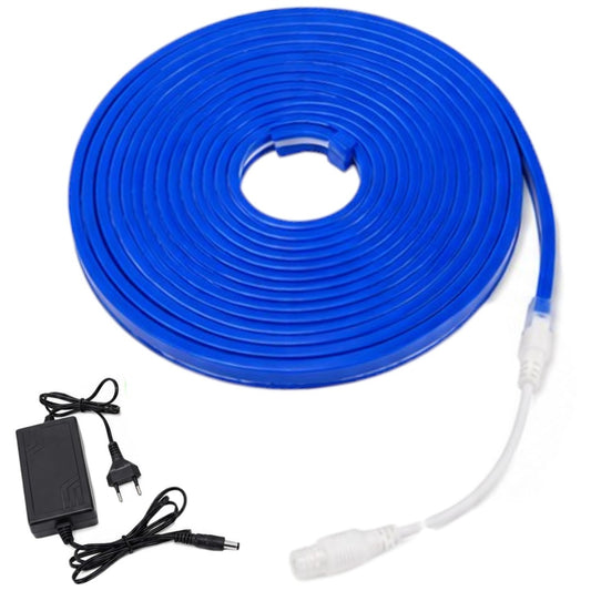 Tira 5m Neón Flexible Cinta Luces Led Espectáculo Luz Azul