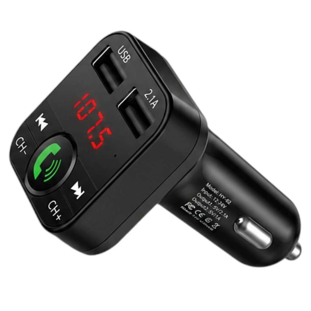 Transmisor FM Bluetooth Para Auto USB MicroSD Manos Libres